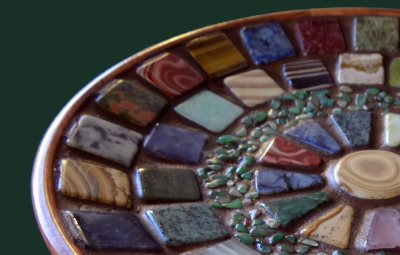 Stone inlay close-up